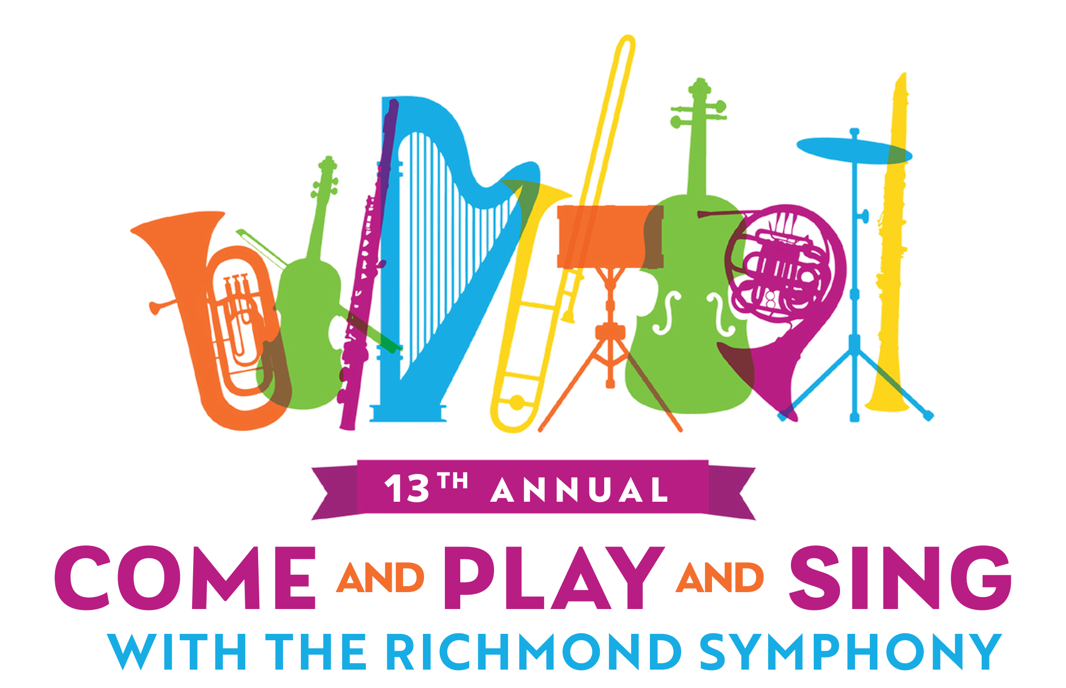 Come & Play & Sing Logo Lock Up