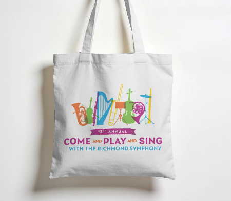Come & Play & Sing Tote Bag
